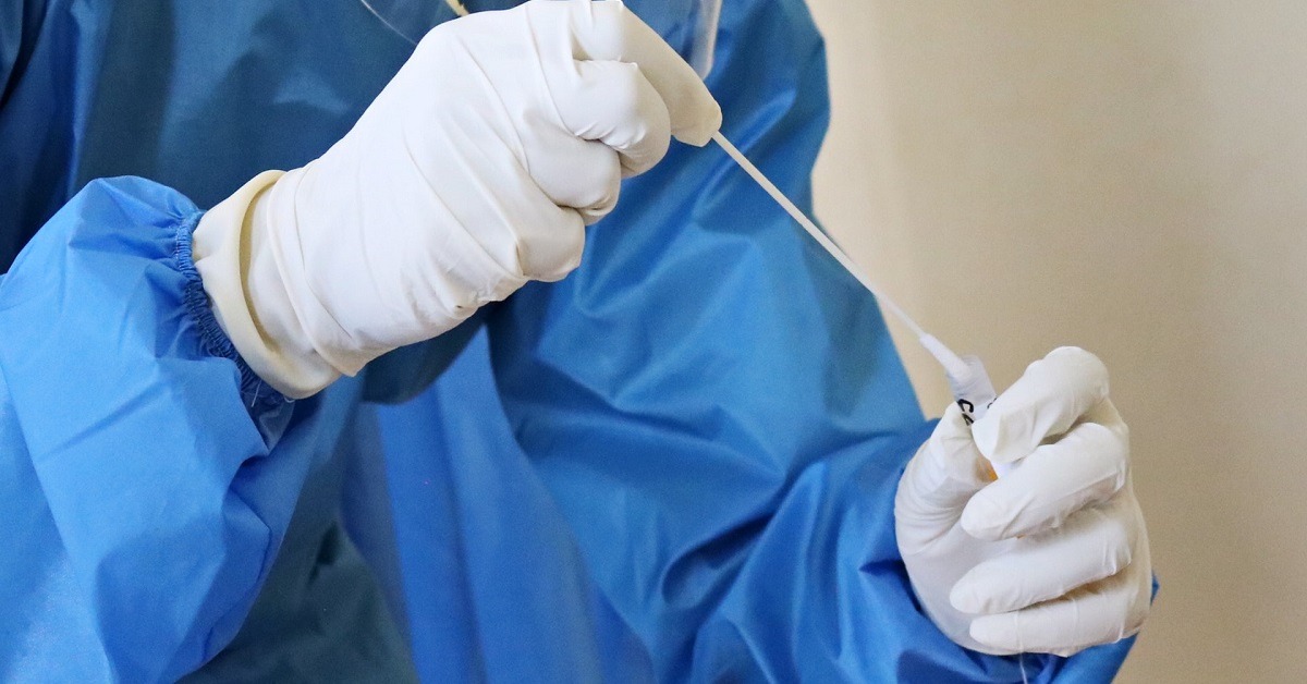 A PCR test for a fit to fly certificate in Manchester